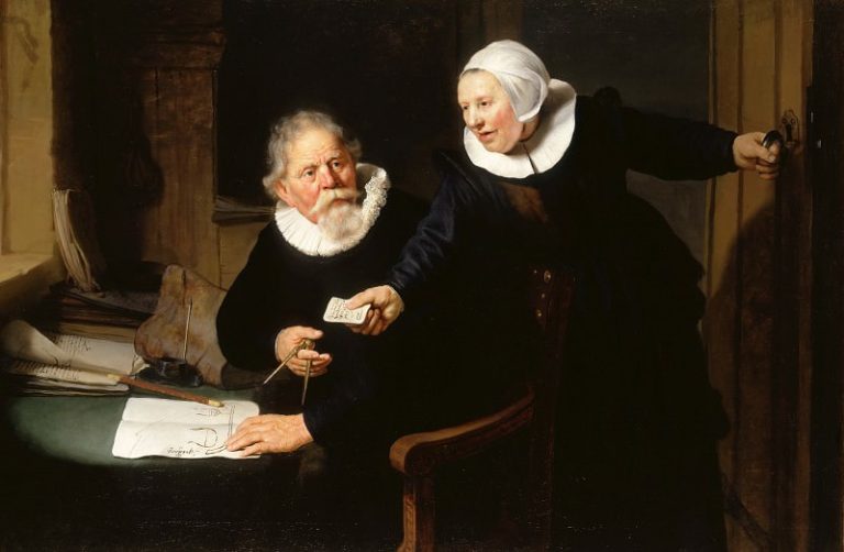 Портрет кораблестроителя Яна Рейксена с женой Греттой Янс картина