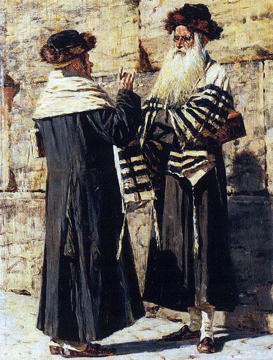 Два еврея. 1883-1884 картина