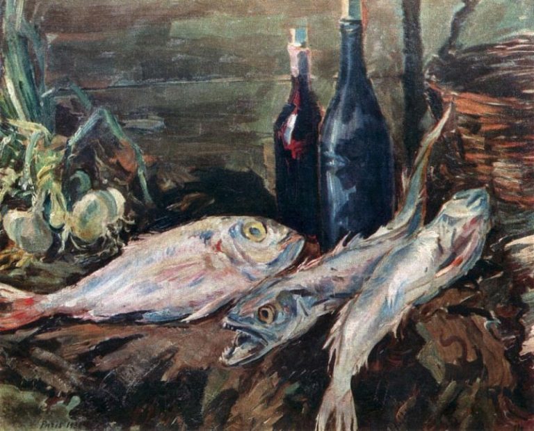 Натюрморт с рыбами. 1930 картина