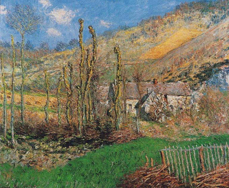 Зимний пейзаж в Валь-де-Фалез картина