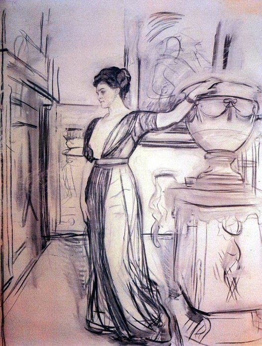 Портрет кн. П. А. Щербатовой. 1911 картина