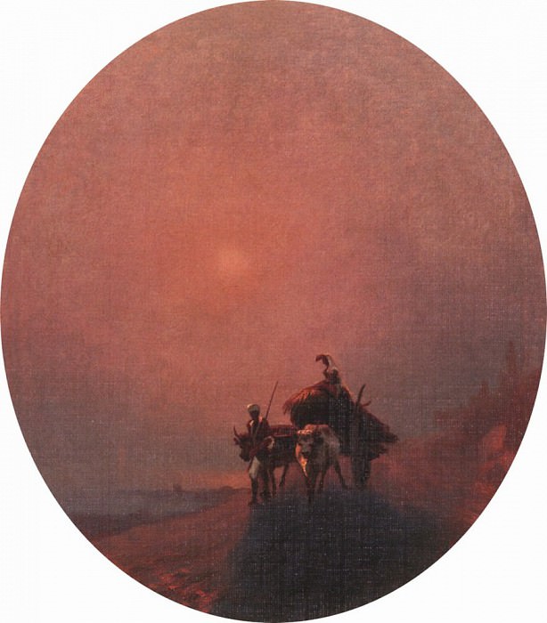 В тумане 1879 44х39 картина