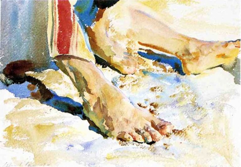 Ноги араба, Тивериадское озеро картина