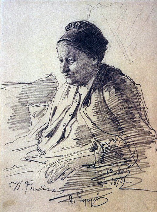 Портрет Т. С. Репиной, матери художника картина