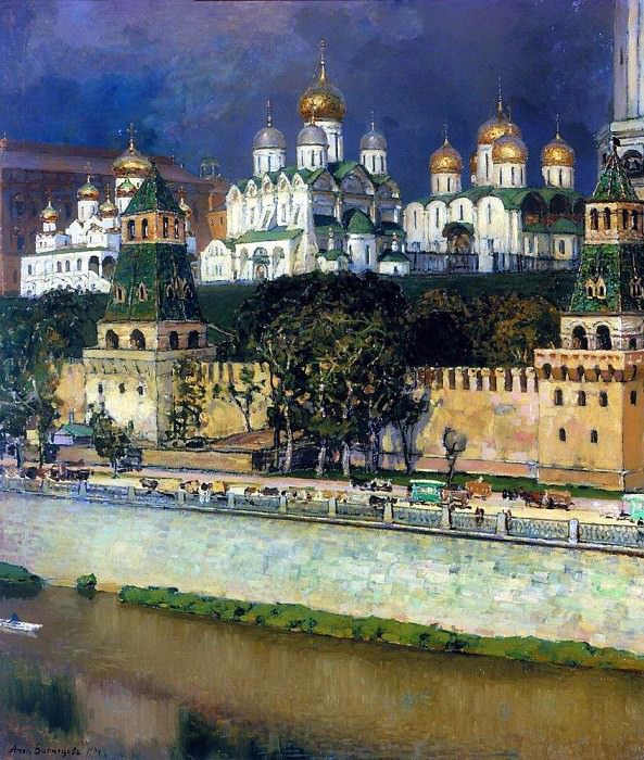 Московский Кремль. Соборы. 1894 картина