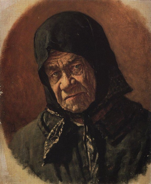 Старуха-нищенка девяносто шести лет. Около 1891 картина