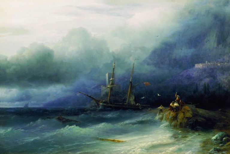 Буря 1857 100х49 картина