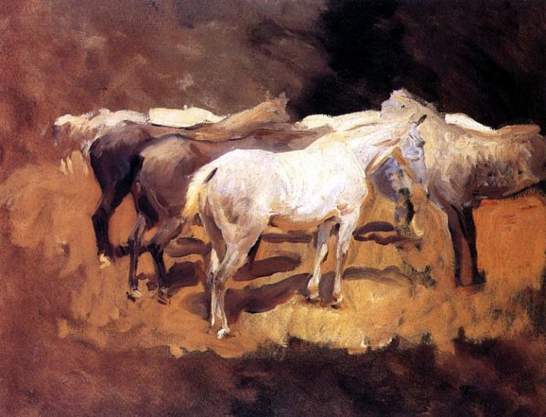 Лошади в Пальме Испания картина