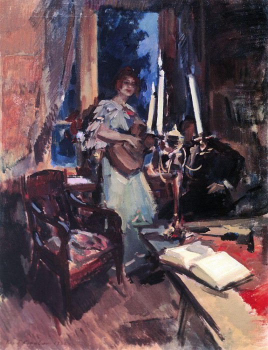 Ночь. Дуэт. 1921 картина