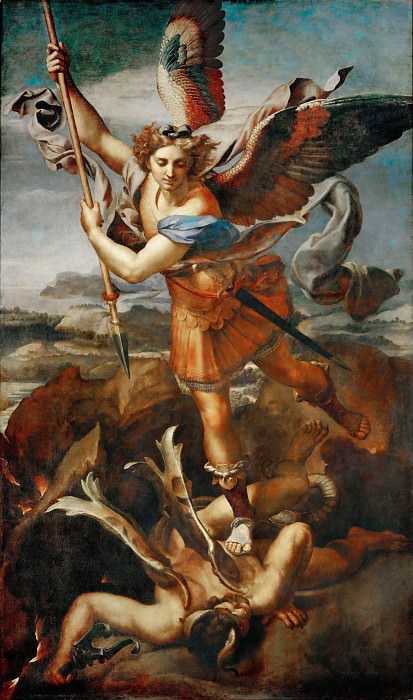 Святой Михаил и дьявол картина