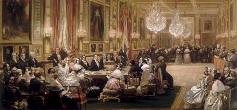 Эжен-Луи Лами – Концерт в Зале Гизов во дворце Э в 1843 году картина