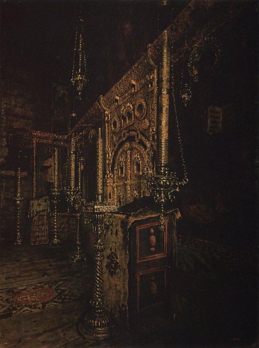 Иконостас церкви Иоанна Богослова на Ишне близ Ростова Ярославского. 1888 картина