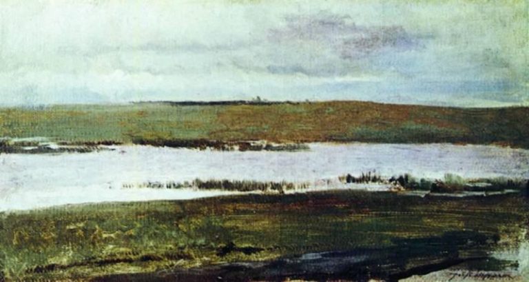 Река. 1890-е картина
