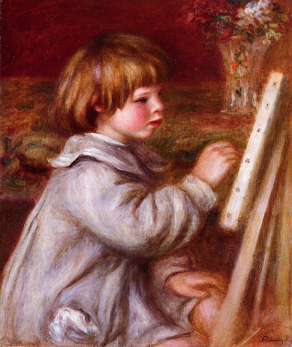 Портрет рисующего Клода Ренуара картина