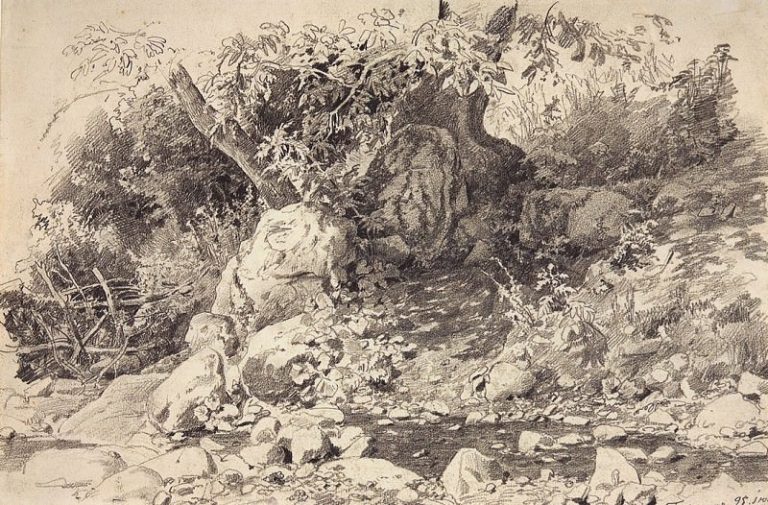 Ручей в Гурзуфе. 1879 30. 2х45. 3 картина