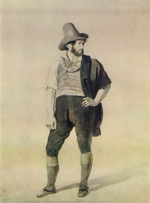 Молодой итальянец. 1831-36 картина