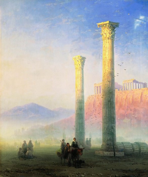 Афинский Акрополь 1883 74,5х63,5 картина