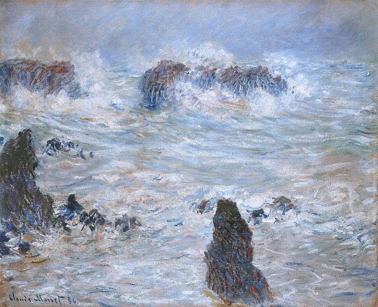 Буря на побережье Бель-Иль картина