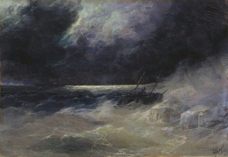 Буря 1899 41х59 картина