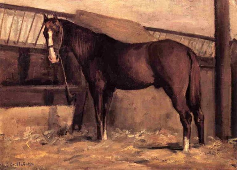 Йеррес, Красноволосая лошадь в конюшне картина
