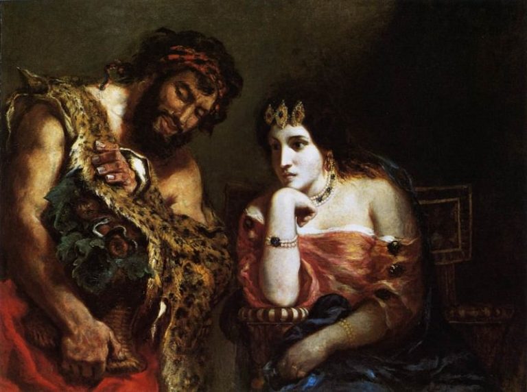 Клеопатра и Крестьянин картина
