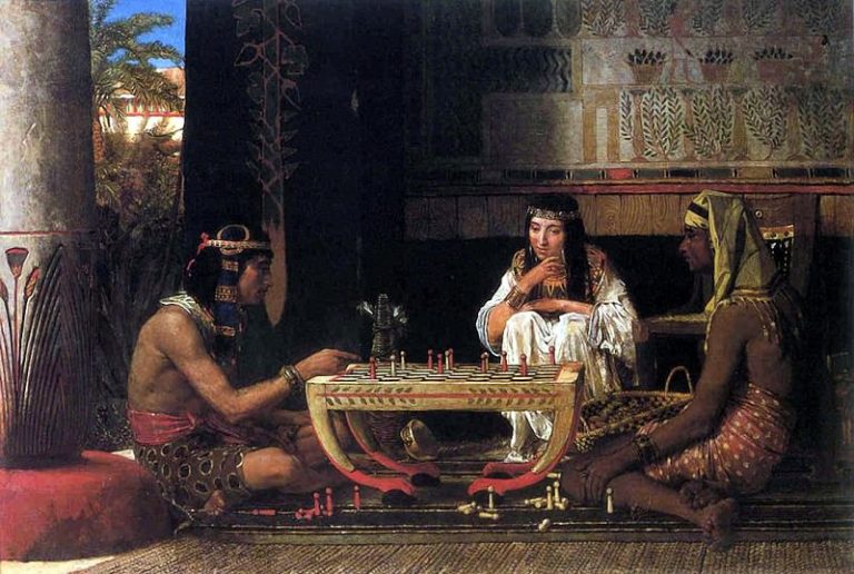 Египетские шахматисты картина