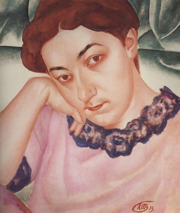 Портрет М. Ф. Петровой – Водкиной. 1913 картина