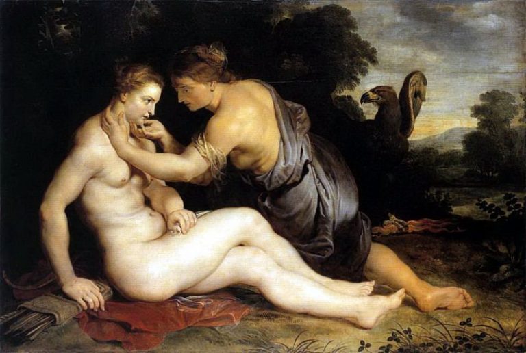 Юпитер и Каллисто картина