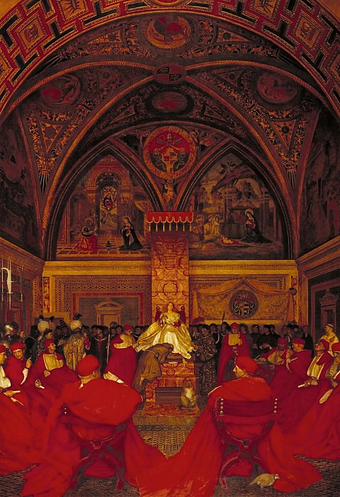 Каупер, Френк Кадоган – Царствование Лукреции Борджиа в отсутствие папы Александра VI картина