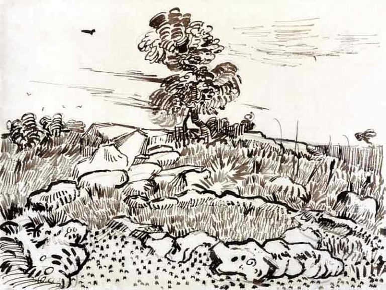 Скалистая почва на Монмажуре картина