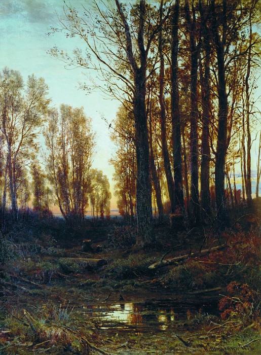 Сумерки. Заход солнца. 1879 94х75 картина