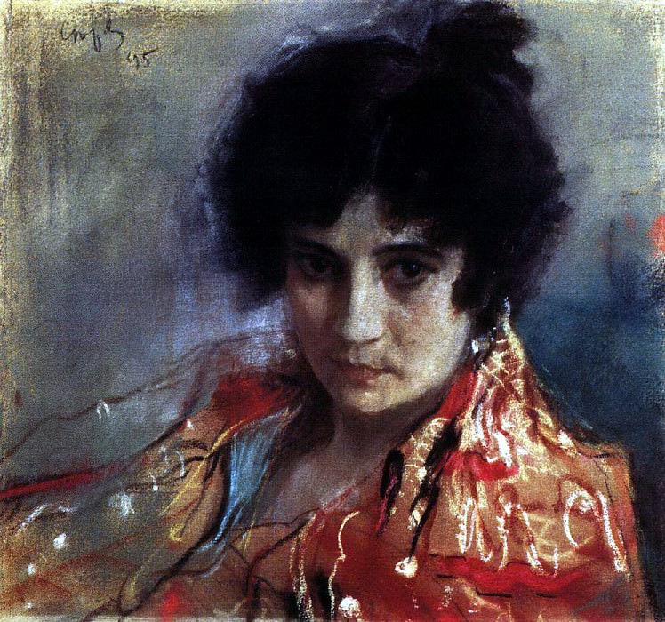 Портрет неизвестной. 1895 картина