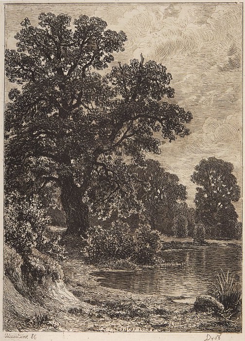 Дуб. 1886 24х18 картина