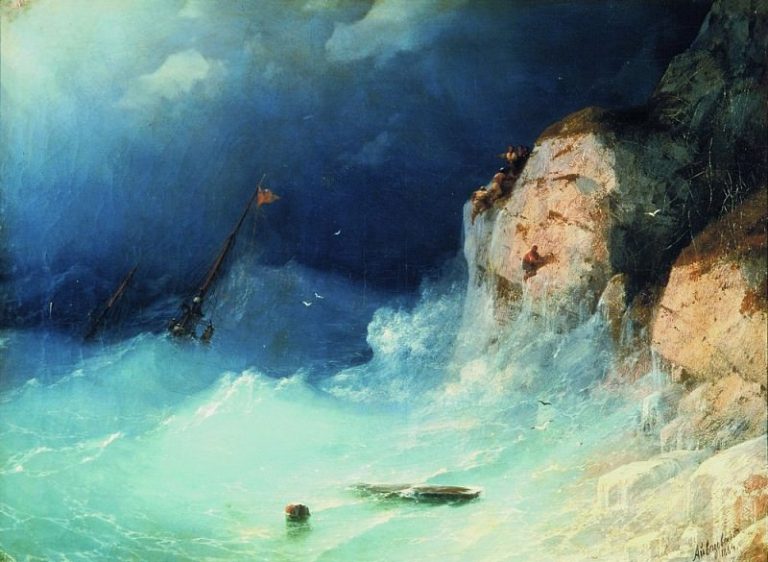 Кораблекрушение 1864 58х78 картина