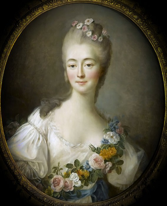 Франсуа-Юбер Друэ – Мадам дю Барри в образе Флоры, 1769 картина