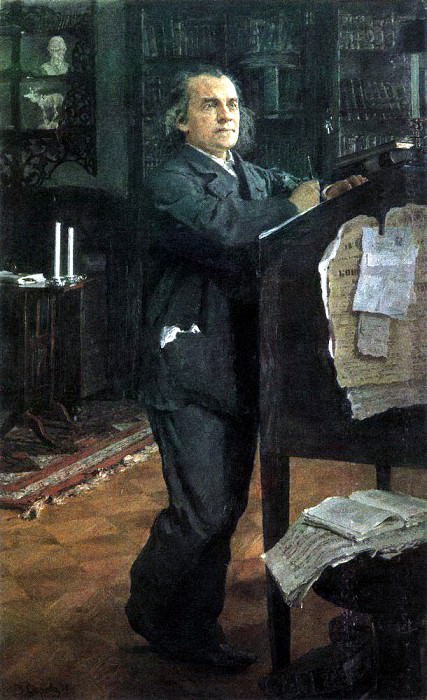 Портрет композитора А. Н. Серова, отца художника. 1888-1889 картина