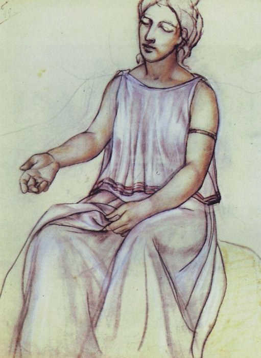 Женщина в хитоне. 1910 картина