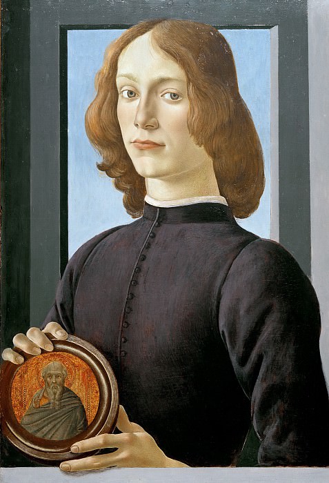 Портрет молодого человека с медальоном картина
