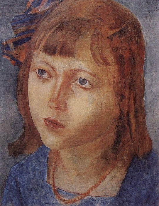 Голова девочки. 1922 картина