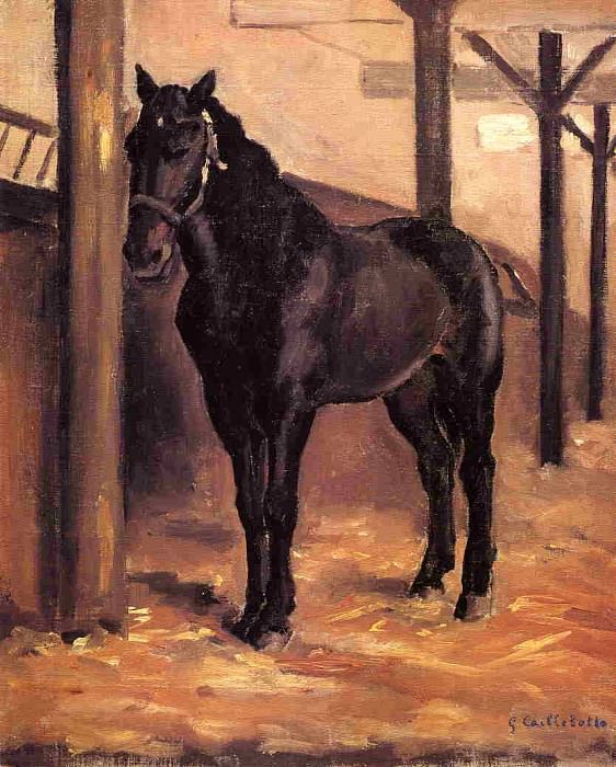 Йеррес, Лошадь Темного Залива в Конюшне картина