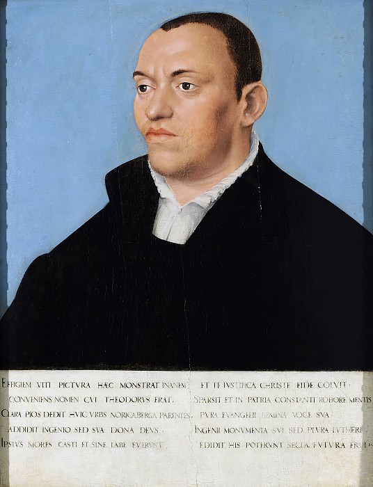 Лукаса Кранаха II, круг – Портрет нюрнбергского проповедника Вейта Дитриха картина