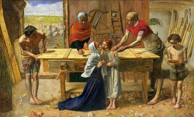 Миллес, Джон Эверетт – Христос в родительском доме ( Лавка плотника ) картина