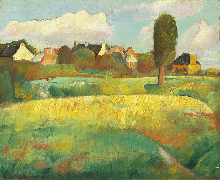 Пейзаж в Бретани картина