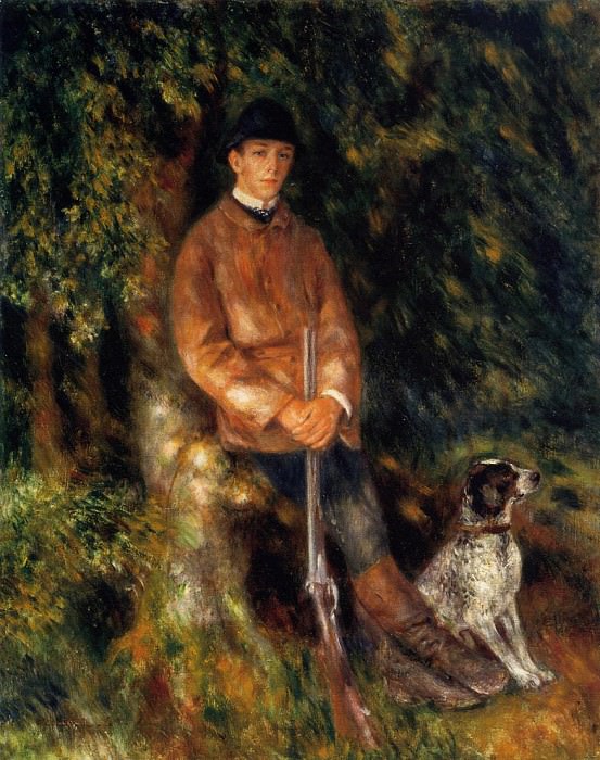 Альфред Берар и его собака картина