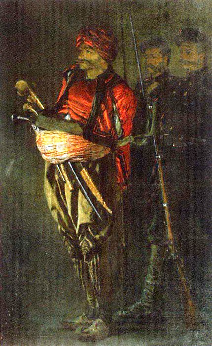 Башибузук (Албанец). 1877-1878 картина