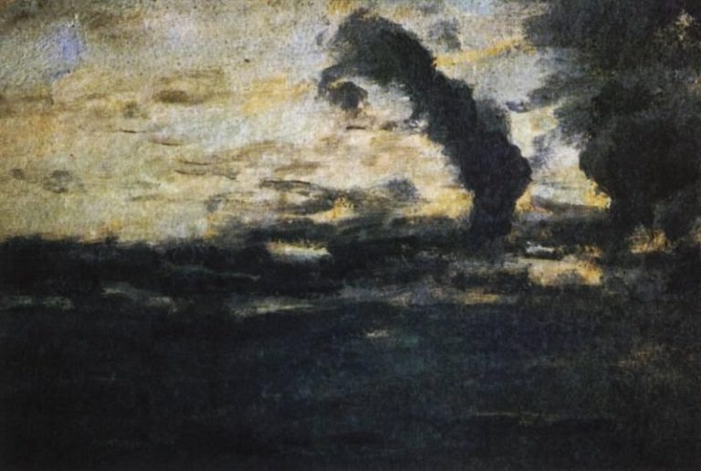 Облачное небо. Сумерки. 1893 картина