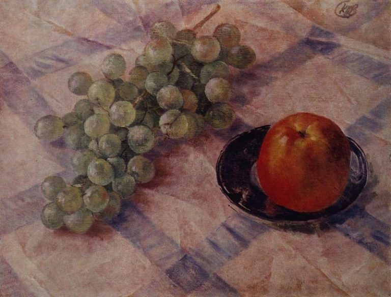 Виноград и яблоки. 1921 картина