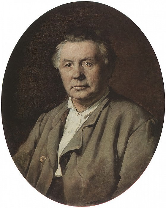 Портрет неизвестного. 1870 Х. , м. 75х61 ГТГ картина