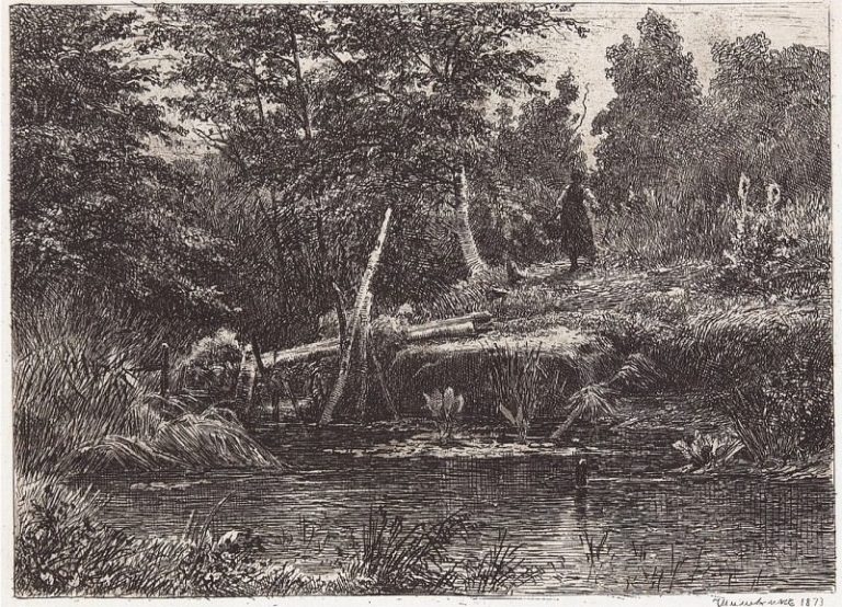 Мостик. 1873 19, 4х25 картина