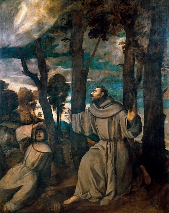Святой Франциск, получающий стигматы картина